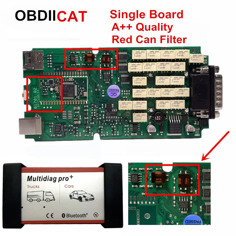 10 шт. новинка 2017 1 года Multidiag Pro Bluetooth 2016 + Keygen A ++++ Качественный Зеленый одноплатный
