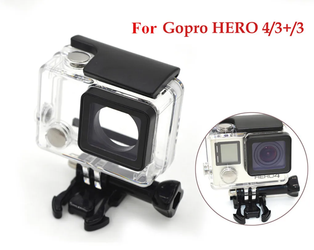 

40M Underwater Waterproof Housing Case For GoPro Hero 3 3+ Protective Shell Cover For GoPro Hero 3+ 4 Action Camera Accessories