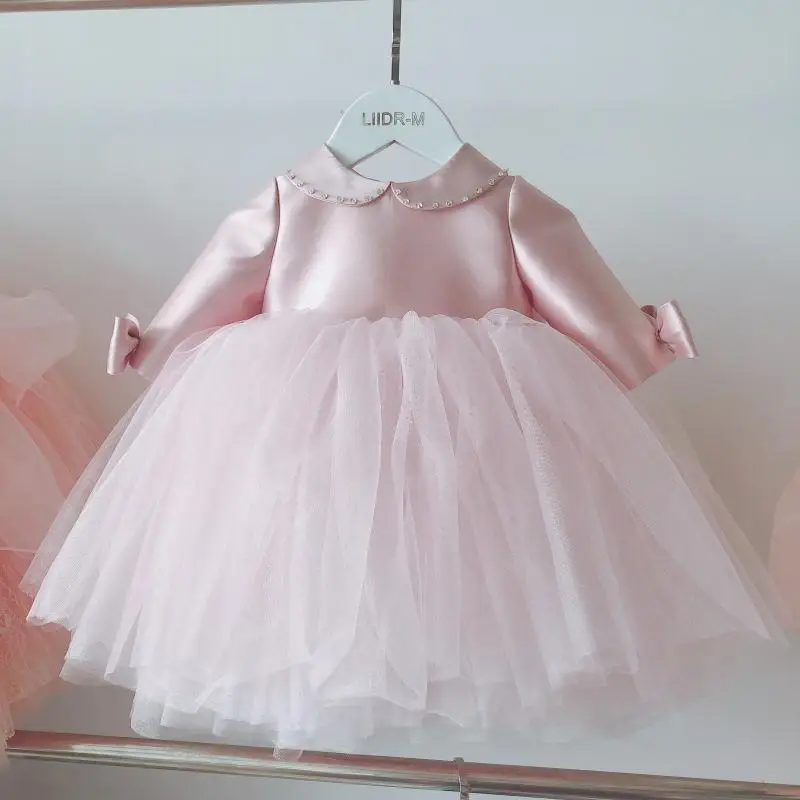 

Детское платье на 1-й день рождения, детские платья принцессы для девочек, платье для маленьких девочек, свадебвечерние, детское бальное платье, Тюлевое платье