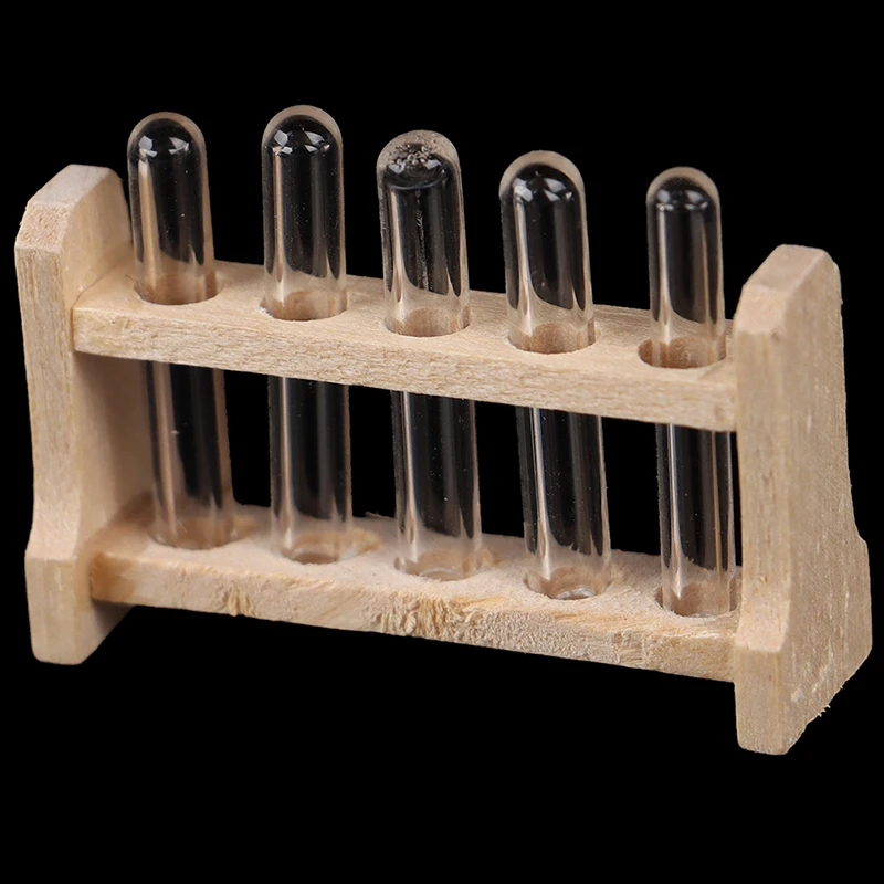 

New 1:12 Toy Laboratory Test Tube Rack Set L 3.7cm Dollhouse Miniature