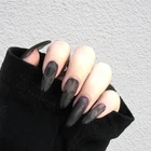 24 шт., декоративные искусственные акриловые ногти в японском стиле