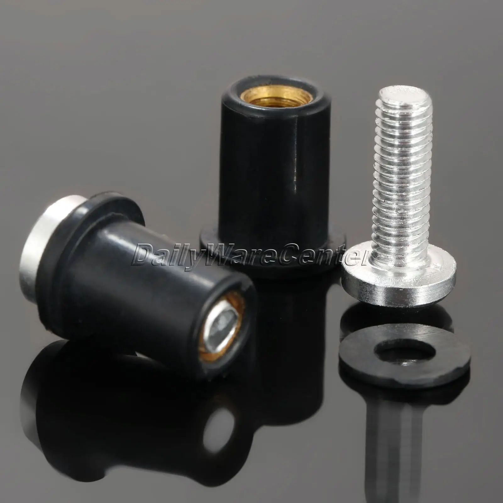 Резиновые гайки для мотоцикла M5 Гайки ветрового стекла лобового латунные окна 5