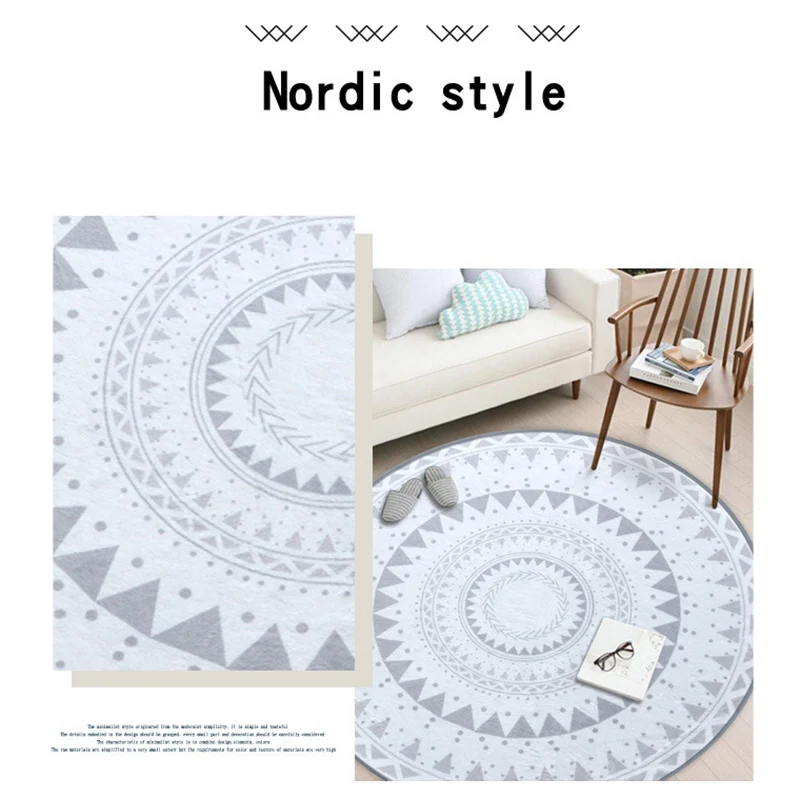 Ковер с геометрическим цветком для пола ковер в скандинавском стиле Детский