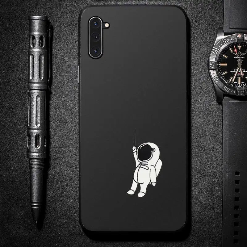 

Cartoon astronaut cute Phone Case For Samsung galaxy S A note 6 7 8 9 10 20 31 40 50 51 71 edge plus 5G