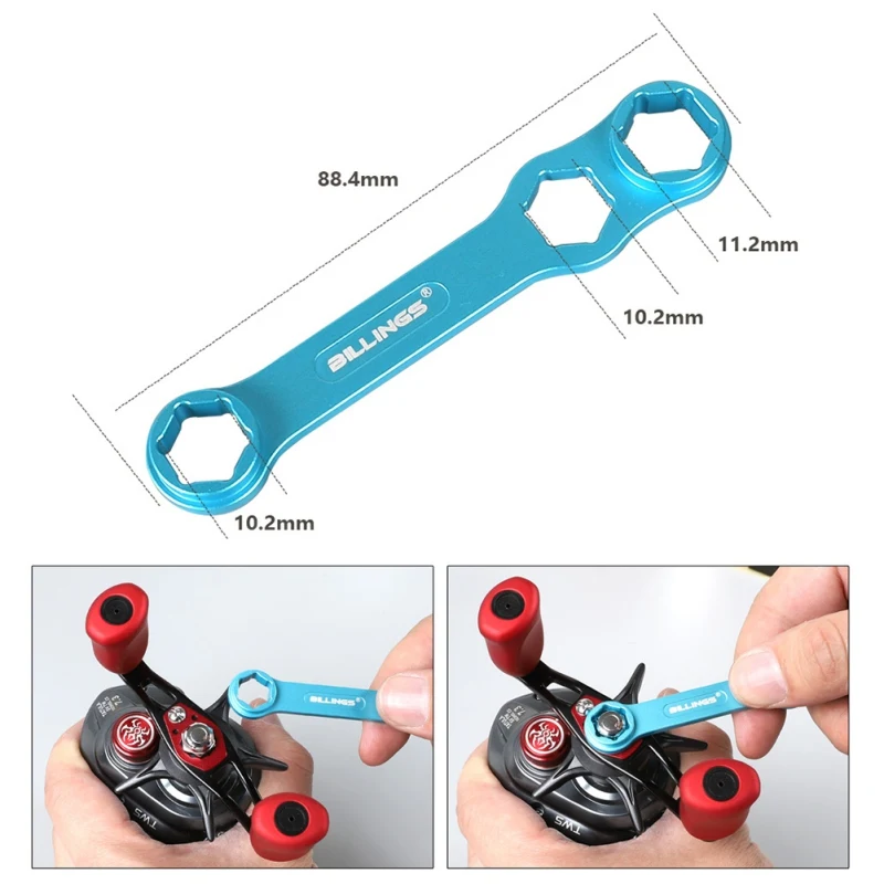 

Balight Fishing Reel Maintenance Tools Repair Kit Stainless Steel Spool Locator Key Puller DIY Ball Bearing Remover