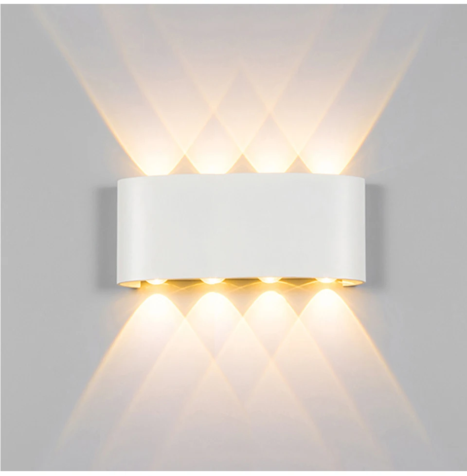 

Modern Led Wall Lamp Indoor Stair Light Fixture Bedside Loft Living Room Up Down Home Hallway Lampada 2W 4W 6W 8W Wall Sconces