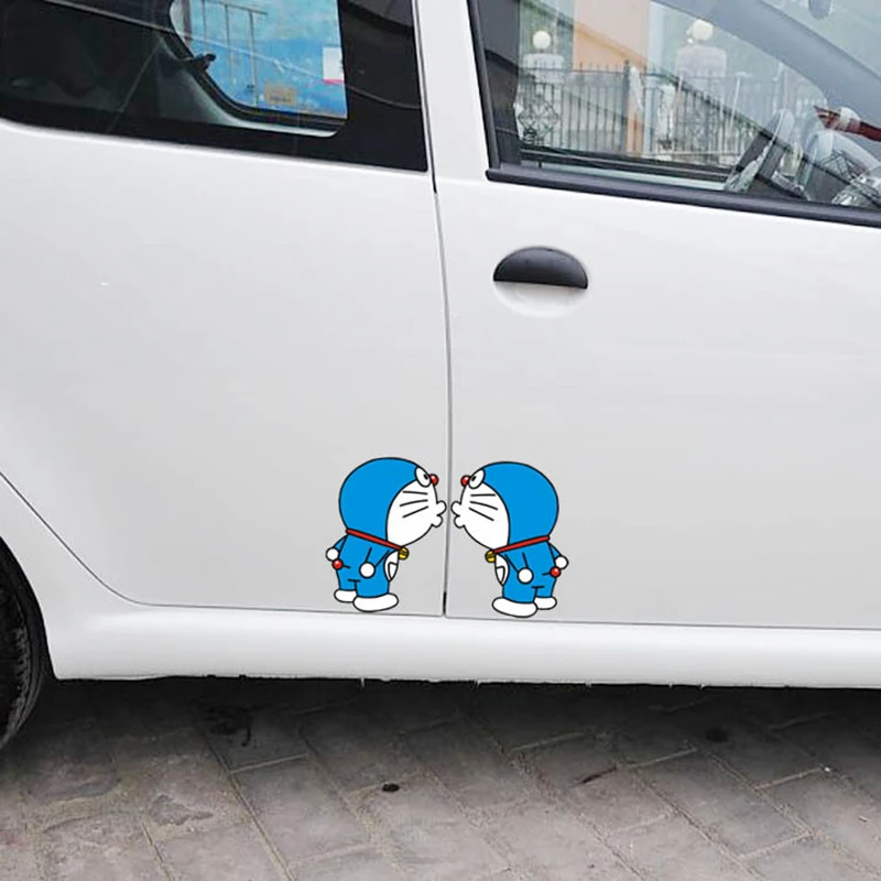 2 шт./лот Doraemon автомобильная наклейка милая мультяшная Дораэмон поцелуй вместе
