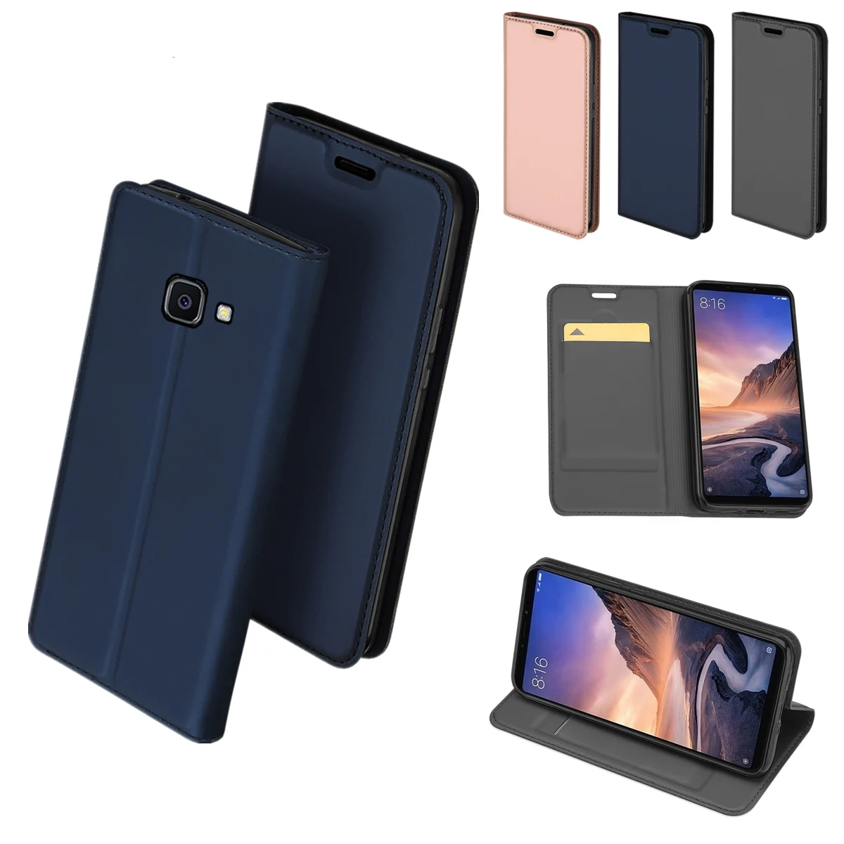 Для samsung Galaxy Xcover 4S/Xcover 4 G390F чехол Роскошный кожаный тонкий дизайн книги Магнитная флип подставка, гнездо для карточек кошелек Чехол