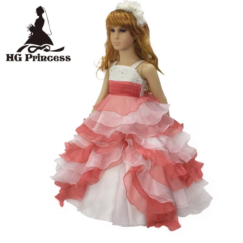 Детское платье из органзы в стиле пэчворк |