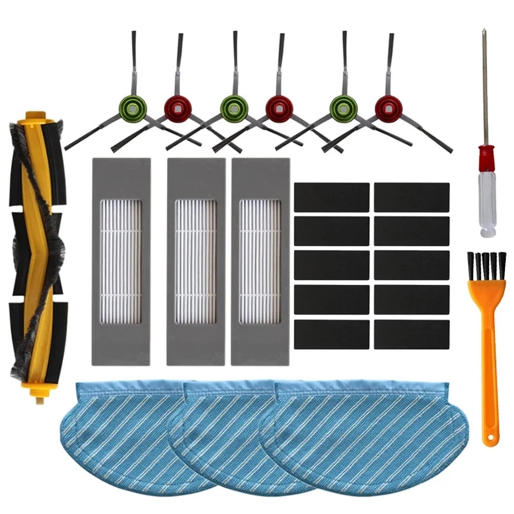 

Filters Main Brush Side Brush Mop Cloths Set For Ecovacs Deebot Ozmo 920 950 Vacuum Cleaner Parts Accessories