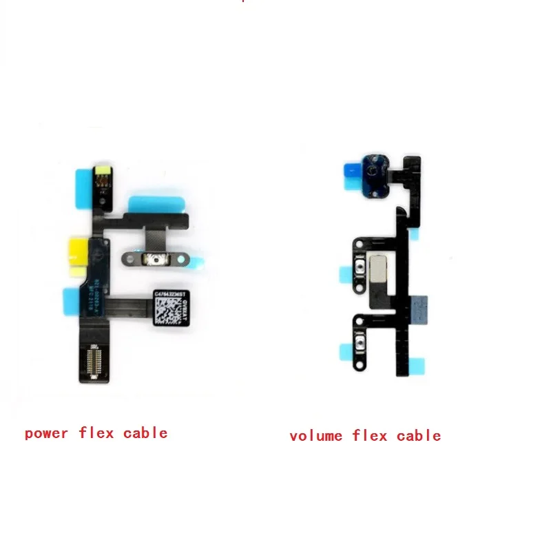10Pcs Original Power Volume Button Switch Microphone Flash Flex Ribbon Cable For iPad Pro 9.7 inch A1673 A1675 Replacement Parts | Мобильные