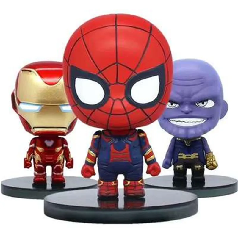 

Avengers 3 6 hero image hand-run models Iron Man Thanos car ornaments Collection models Christmas gifts Children's toys