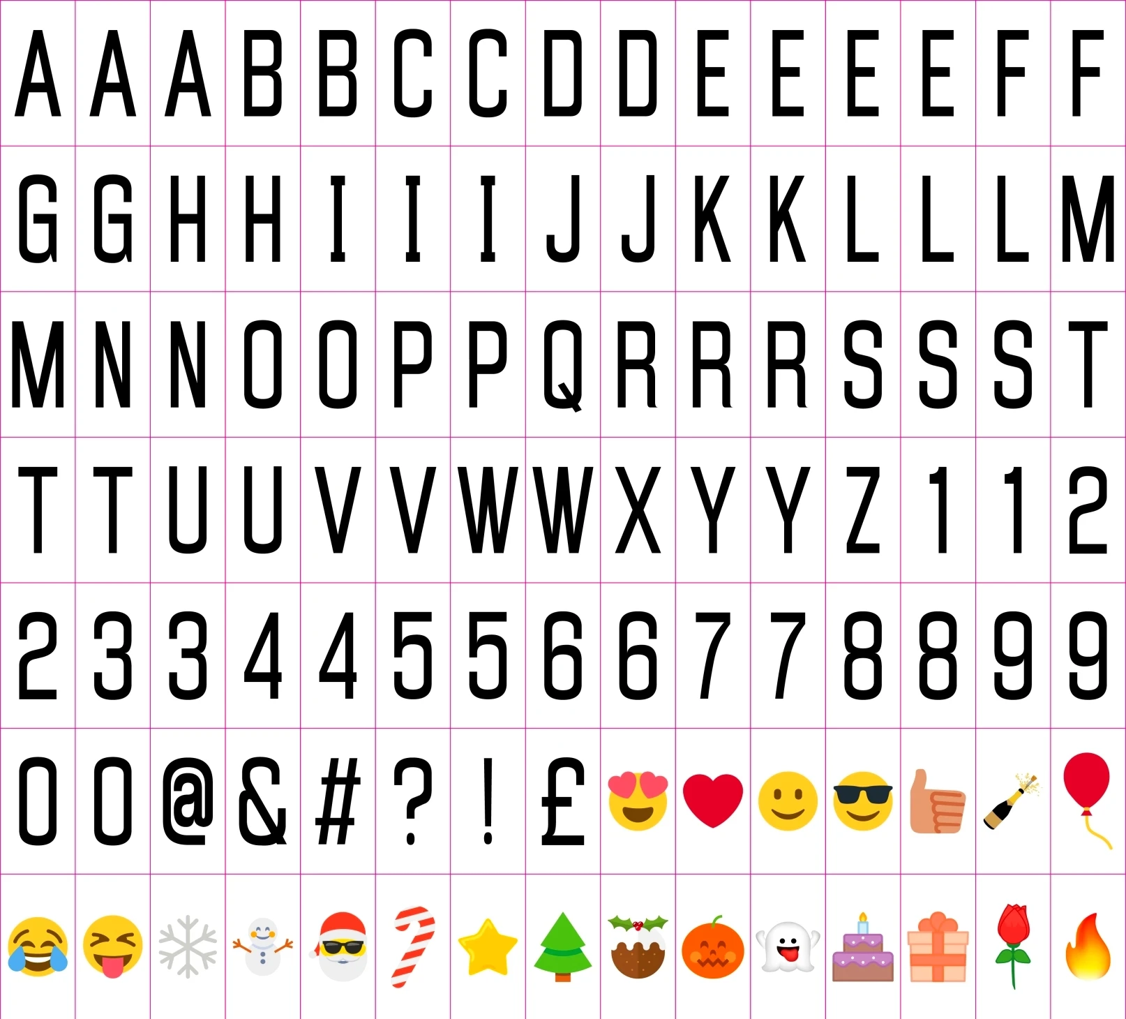 Светильник тбокс для кинотеатра с буквами формата А4 А5 светильник черными