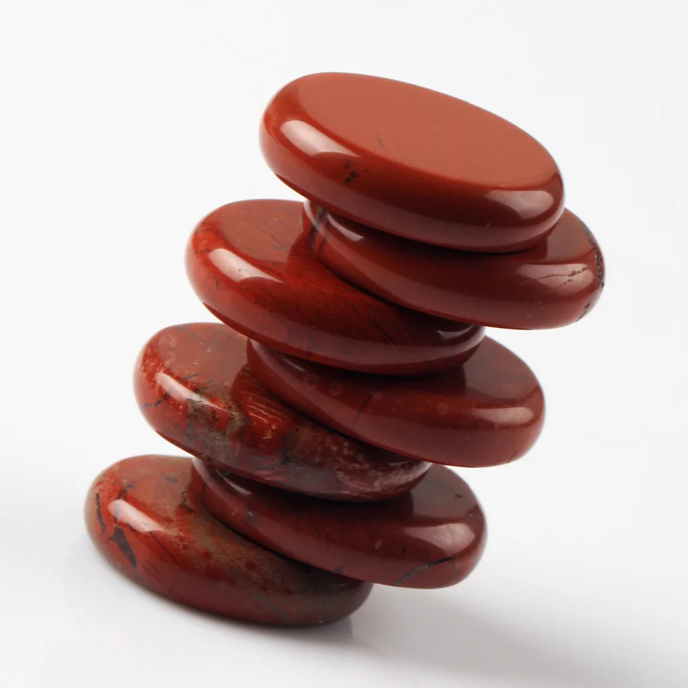 7 шт./лот пальмовый камень красная яшма натуральный лечебный Wicca Кристалл