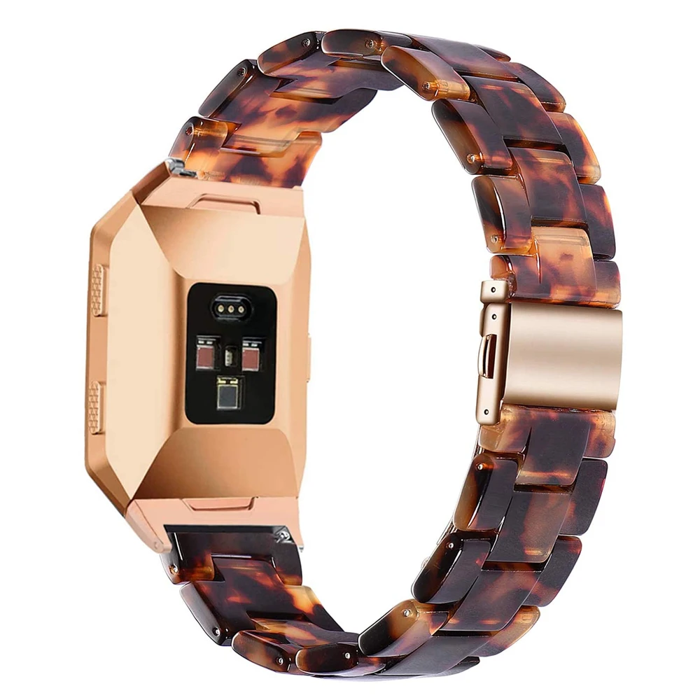 

Resin Watch Band for Fitbit Ionic Wristband Strap for Fitbit ionic Watchband Bracelet Replacement Luxury Dressy for Women Men