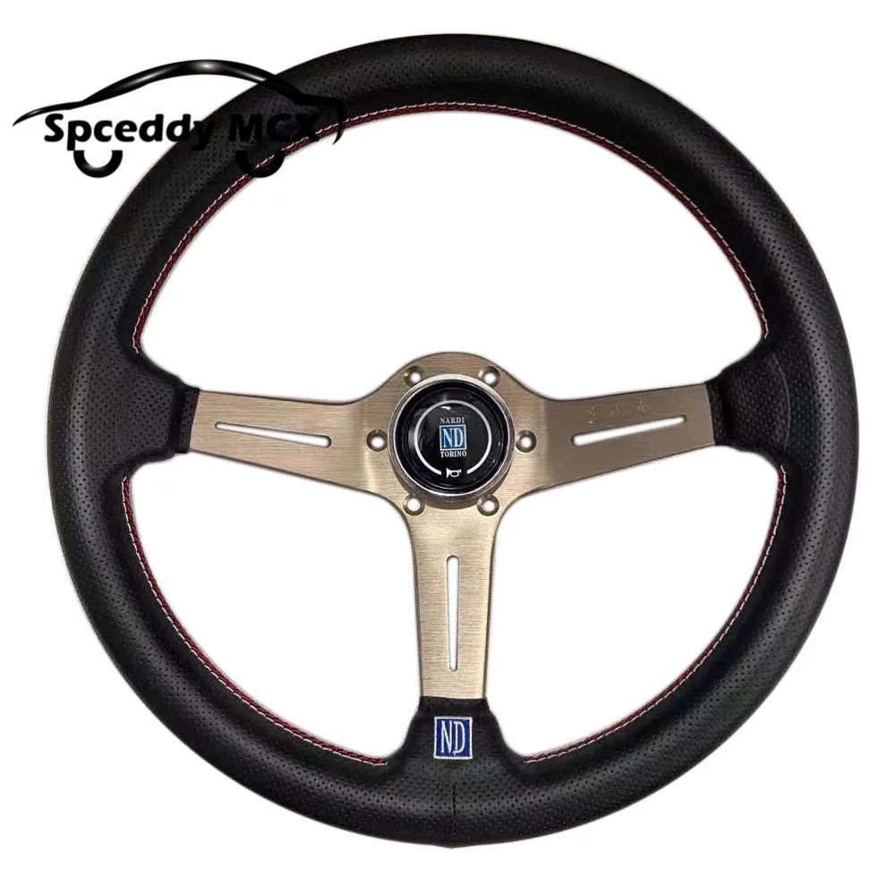 Высокое качество 2020 рулевое колесо ND кожаный спортивный руль гоночные колеса