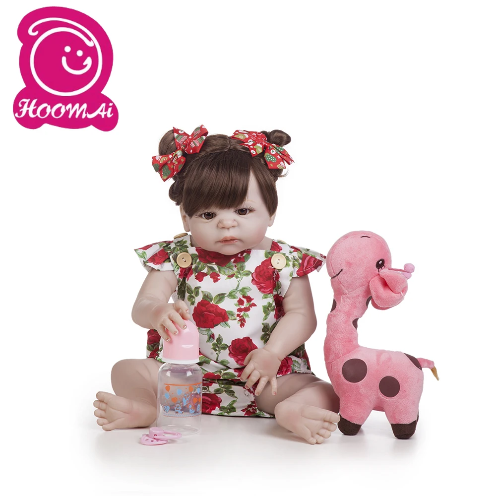 18 &quot48 см мягкие силиконовые реалистичные игрушки для детей детские волос Bebe