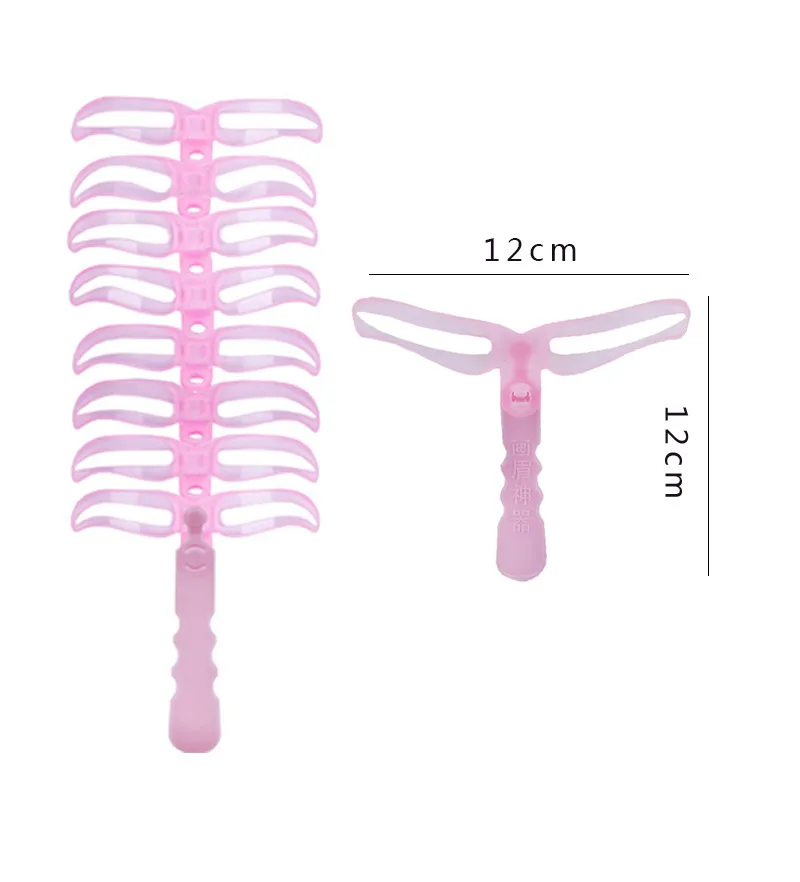 8 шт./компл. трафареты для бровей уход за модельный шаблон макияжа многоразовый