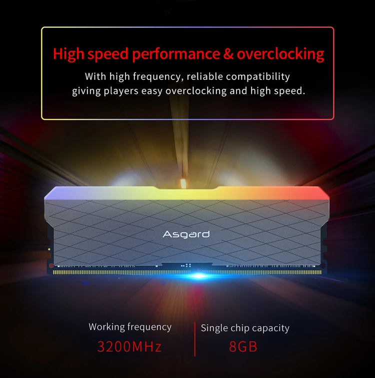 Asgard Loki w2 RGB 8 ГБ* 2 3200 МГц DDR4 DIMM 288-pin XMP Memoria Ram ddr4 настольная Память ОЗУ для компьютерных игр двухканальный