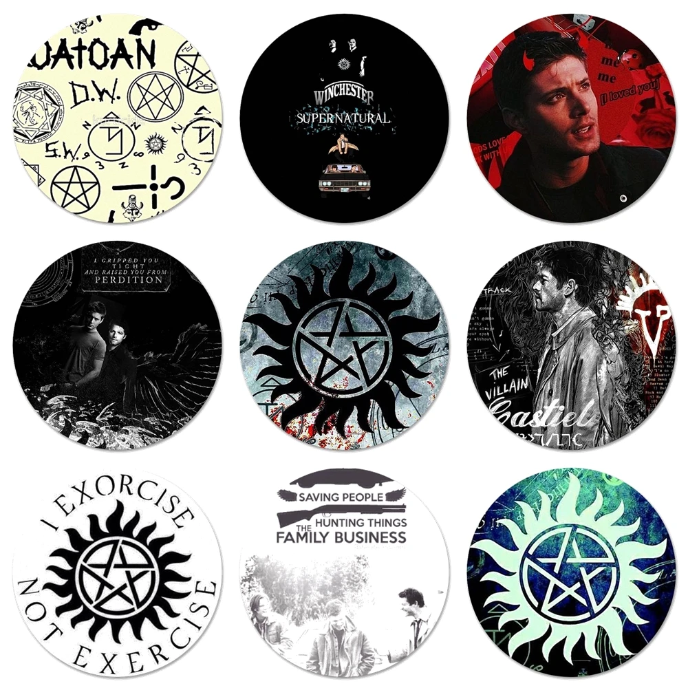 58 мм Сверхъестественное SPN Дин и Сэм значок брошь заколка аксессуары для одежды