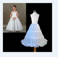 total new style white a linehooplessflower girl wedding crinoline petticoatunderskirt