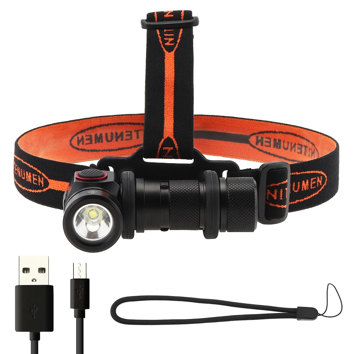 

Тактический Головной фонарь SecurityIng, лм, фонарь с подзарядкой от USB, яркий Головной фонарь для кемпинга и охоты