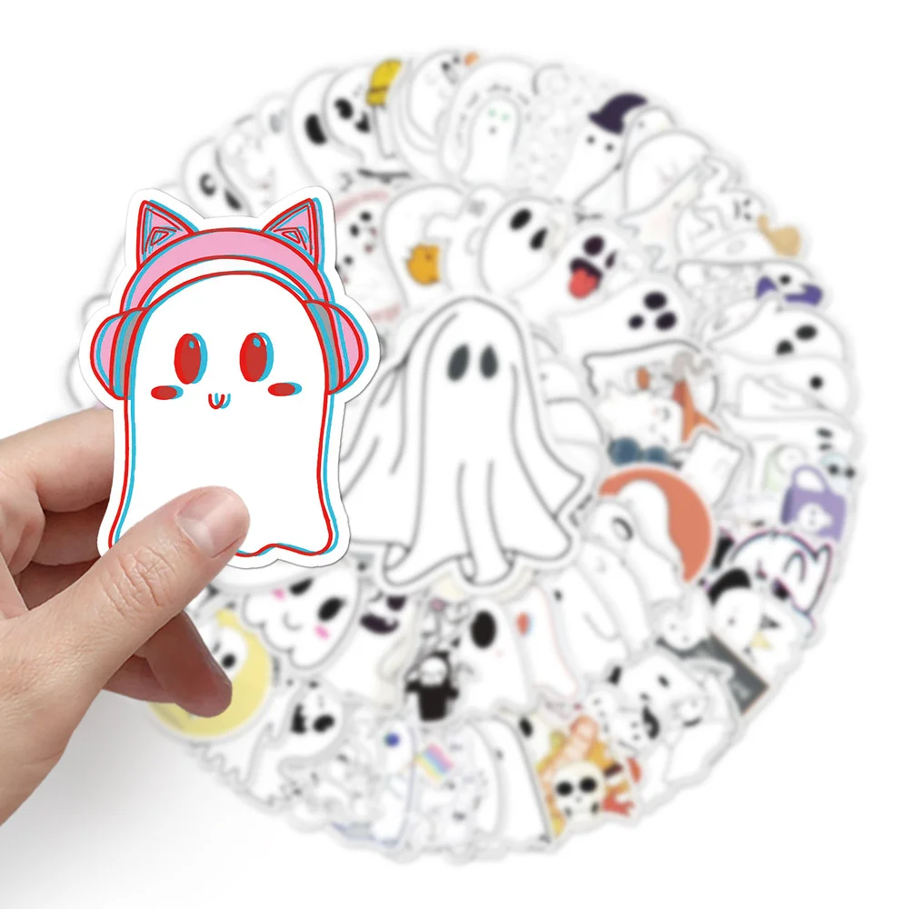 100Pcs Waterproof Halloween Demon Kawaii Sticker Decoration Notebook Stickers Scrapbooking DIY Journal Halloween Graffiti