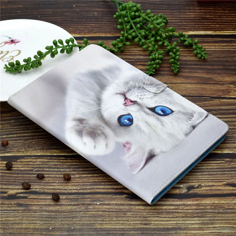 

Cover For Huawei Matepad T10s AGS3-L09 AGS3-W09 10.1 inch Cartoon Cat Leather Case For Huawei Matepad T 10s Tablet Cover Cases