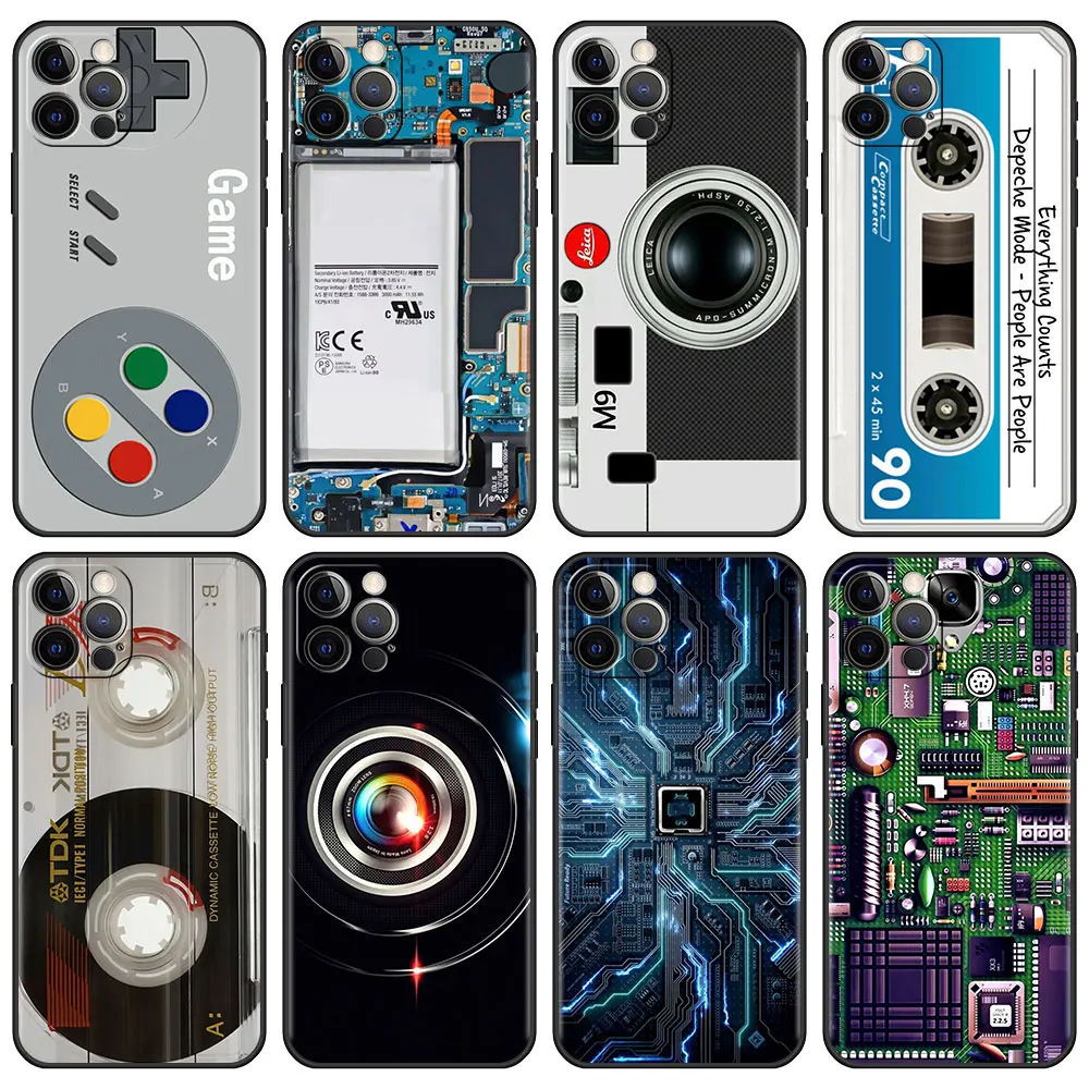 

Phone Cover For Apple iPhone 13 6.1 inches 11 Pro 12 Mini 7 8 6 6S Plus XS Max XR SE 2020 X XS 5 5S Case Vintage Camera Cassette