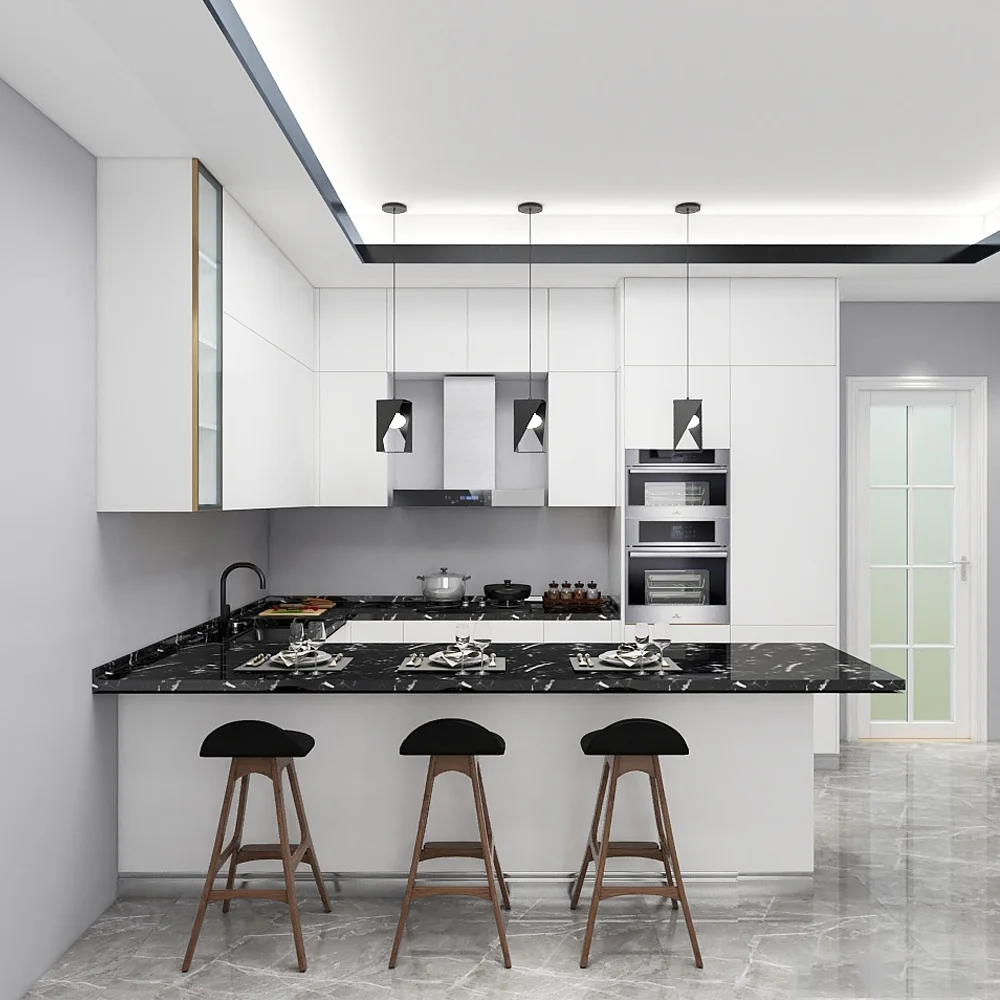 Dl пользовательские маленькие кухонные шкафчики с столешницей Заказные