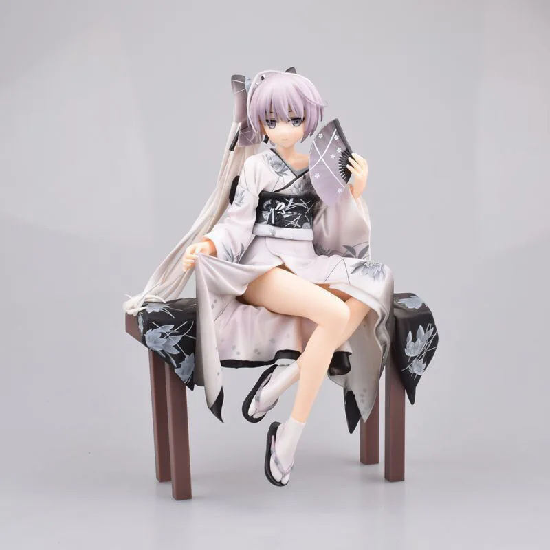 

Фигурка кимоно Yosuga No Sora Kasugano Sora из аниме, юката, положение сидя, ПВХ, Коллекционная модель, кукла, игрушки для подарка, 21 см
