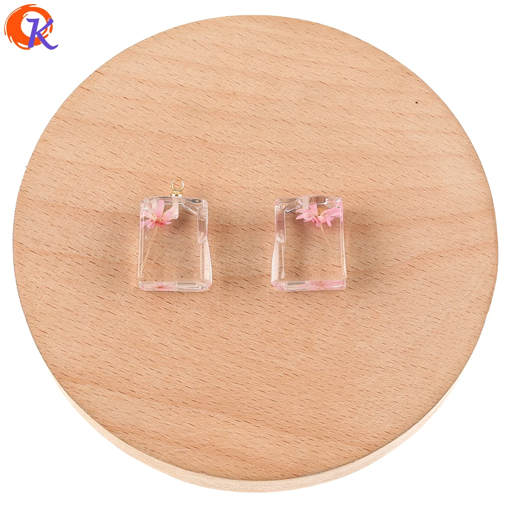 

Cordial Design 15*18MM 50Pcs Jewelry Accessories/Pendant/Hand Made/Dried Flower Powder In Resin/DIY Earrings Making/Charms