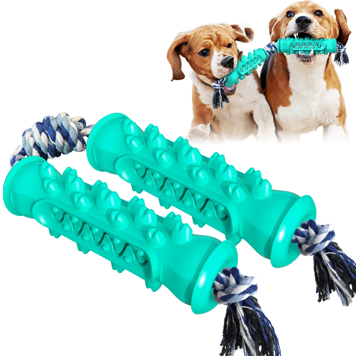

Dog Toys Molar Teeth Colorful Spilled Toy Clean Teeth Improve lQ Food Stick Multiple Functions Interactive Training Dog Supplies