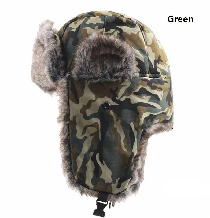 Новинка 2022 модная зимняя камуфляжная шапка-ушанка для мужчин и женщин Русская