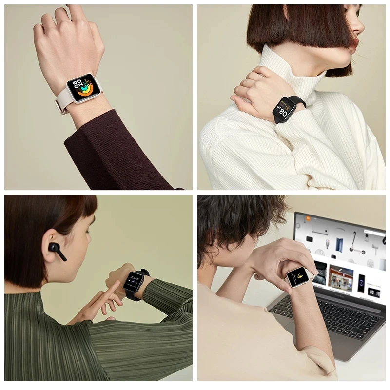 Смарт часы Xiaomi Mi Watch Lite GPS умные 2020 дюйма TFT ЖК экран фитнес трекер с пульсометром и