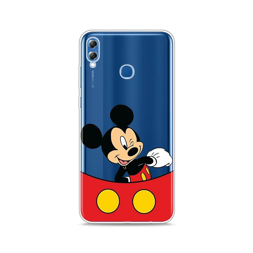 Силиконовый чехол Минни и Микки для Honor 10X 9X 8X MAX 20 10 9 8 8A 8C 8S Prime 7A Pro Lite телефона -