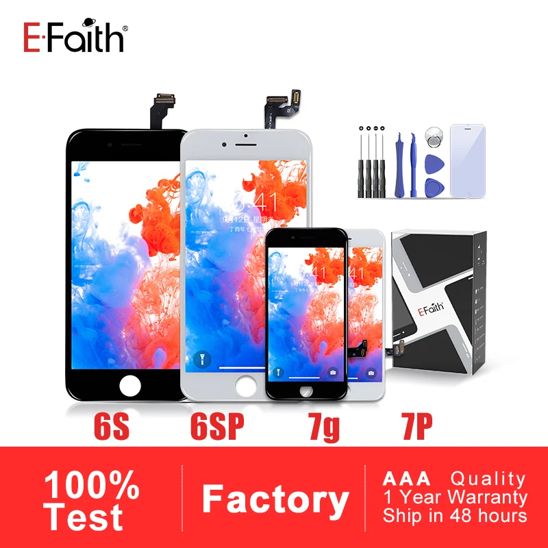 EFaith A +++ качественный ЖК экран или дисплей для IPhone 6S Plus 7 7G 6SP P замена в сборе|Экраны