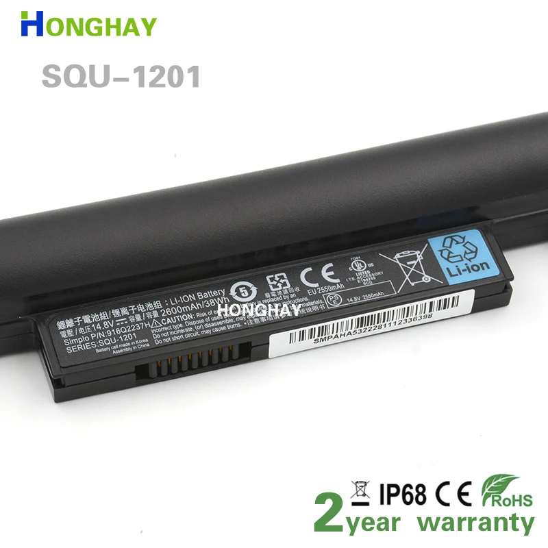 Honghay SQU-1201 SQU-1301 SQU-1202 ноутбук Батарея для HAIER X3P серии X3P-I53210G40500RDTS 916Q2232H 916T2203H |