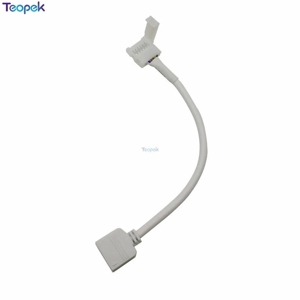 10 шт. 12 мм 6-контактная лента для контроллера без пайки легкий светодиодный разъем с кабелем 13 см для RGB + CCT светодиодный мм Светодиодная лента PCB