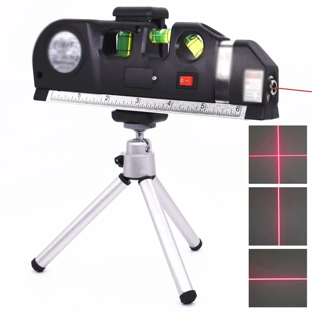 

Laser Level Vertical Measuring laser spirit level clip Adjusted Horizontal Laser Cross Line Instrument Tripod