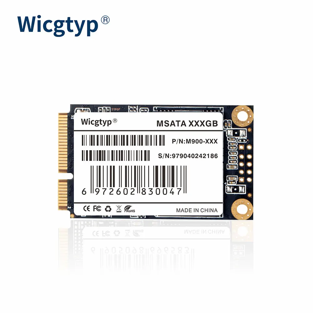 

Wicgtyp mSATA SSD 64 Гб 128 ГБ 256 ГБ 512 ГБ mSATA жесткий диск SSD для ноутбука 3,5 мм Внутренний твердотельный накопитель для 6430u, ST-LST01