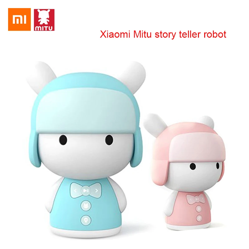 100% оригинал Xiaomi MITU интеллектуальная история телессер робот babyToy 8 Гб мини динамик