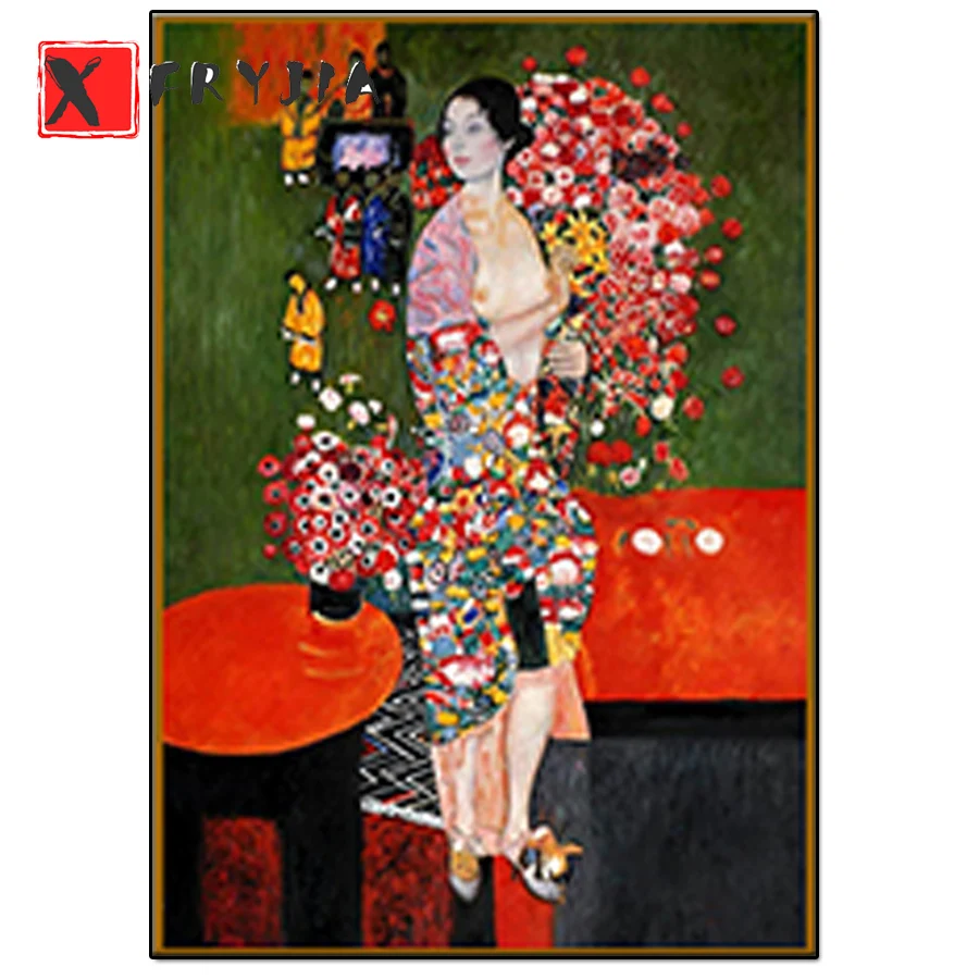 

Famous Artwork by Gustav Klimt Diamond Painting Embroidery Full Square Rhinestone DIY Diamond Cross Stitch Mosaic Art Picture