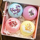 4 шт., 100 г, шарики для ванны с сушеными цветами