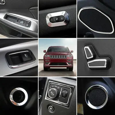 

18 * аксессуары для интерьера, полный комплект накладок для Jeep Grand Cherokee 2011-2020