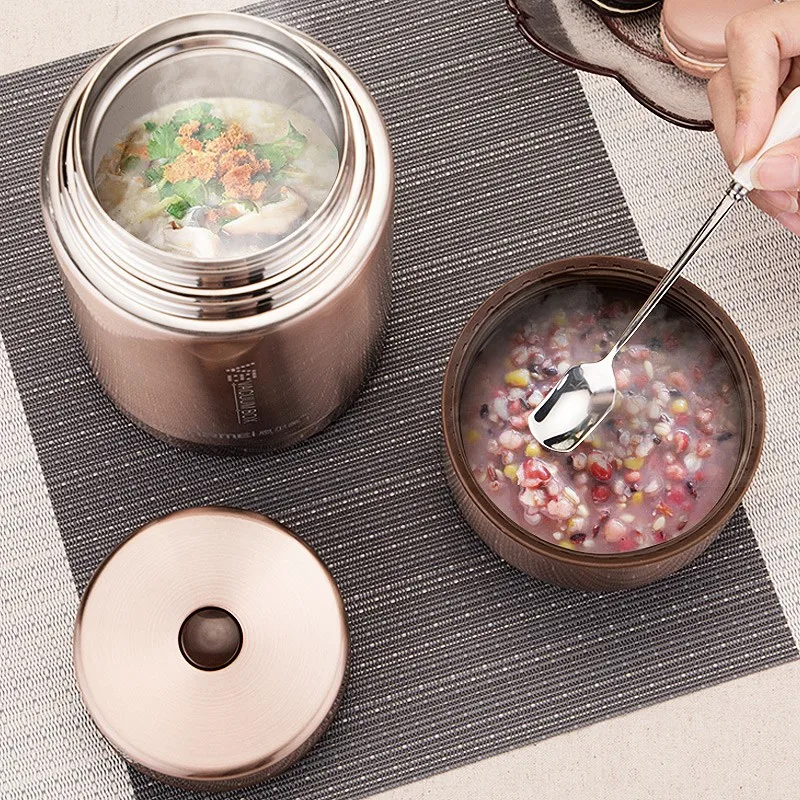 Термобокс для еды 800 мл из нержавеющей стали студентов бэнто-бокс вакуумная банка