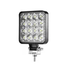 Новый светодиодный прожектор 48 Вт, квадратный Прожектор 16 Барр, светодиодный рабочий светильник льник для бездорожья, 12 В, 24 В, для автомобиля, грузовика, 4X4, полноприводного автомобиля, кроссовера, квадроцикла