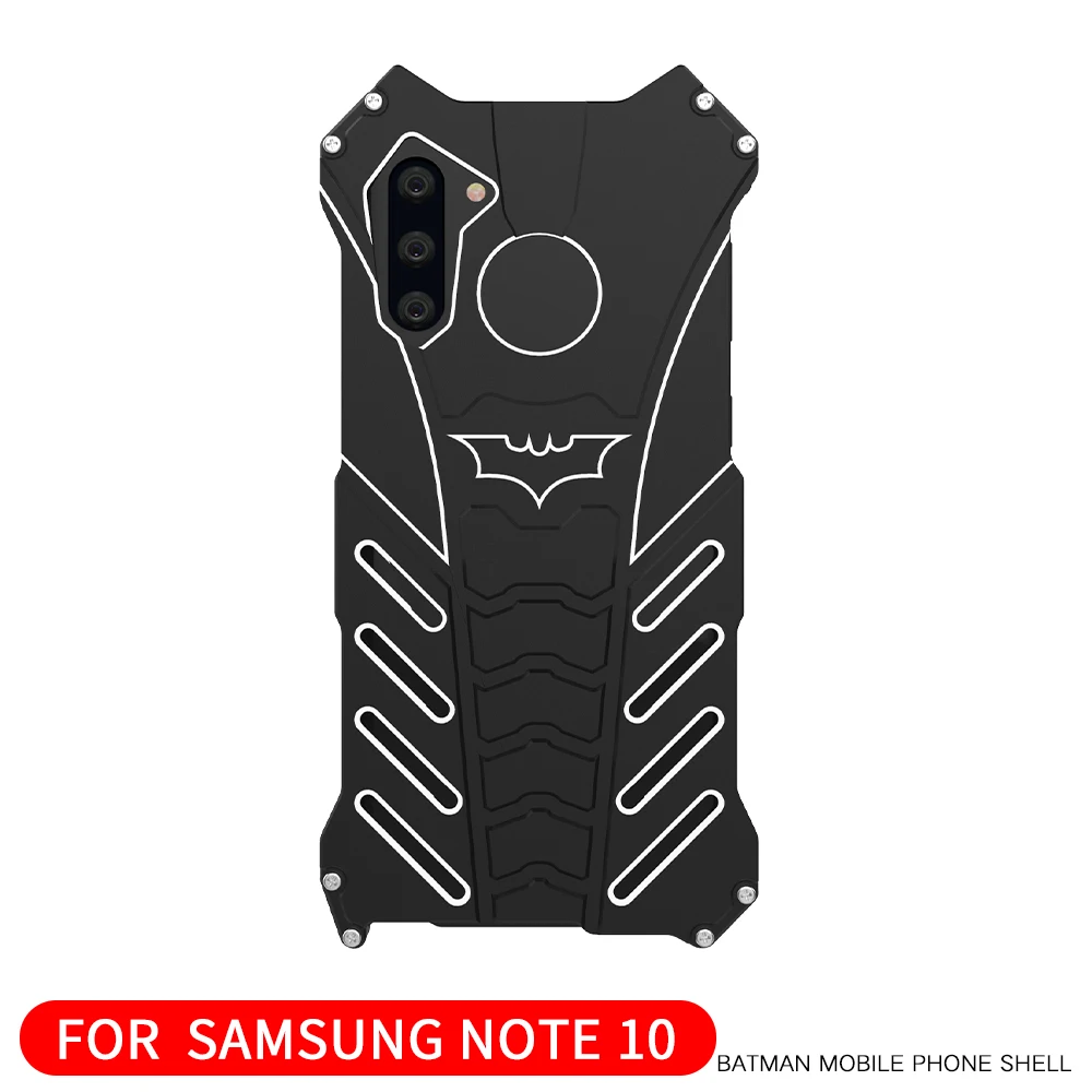 Алюминиевая броня Железного человека Бэтмен чехол для samsung Galaxy S10e S10 5G S9 S8 S7 S6 Edge Plus Note 10 9 8 5 чехол для телефона