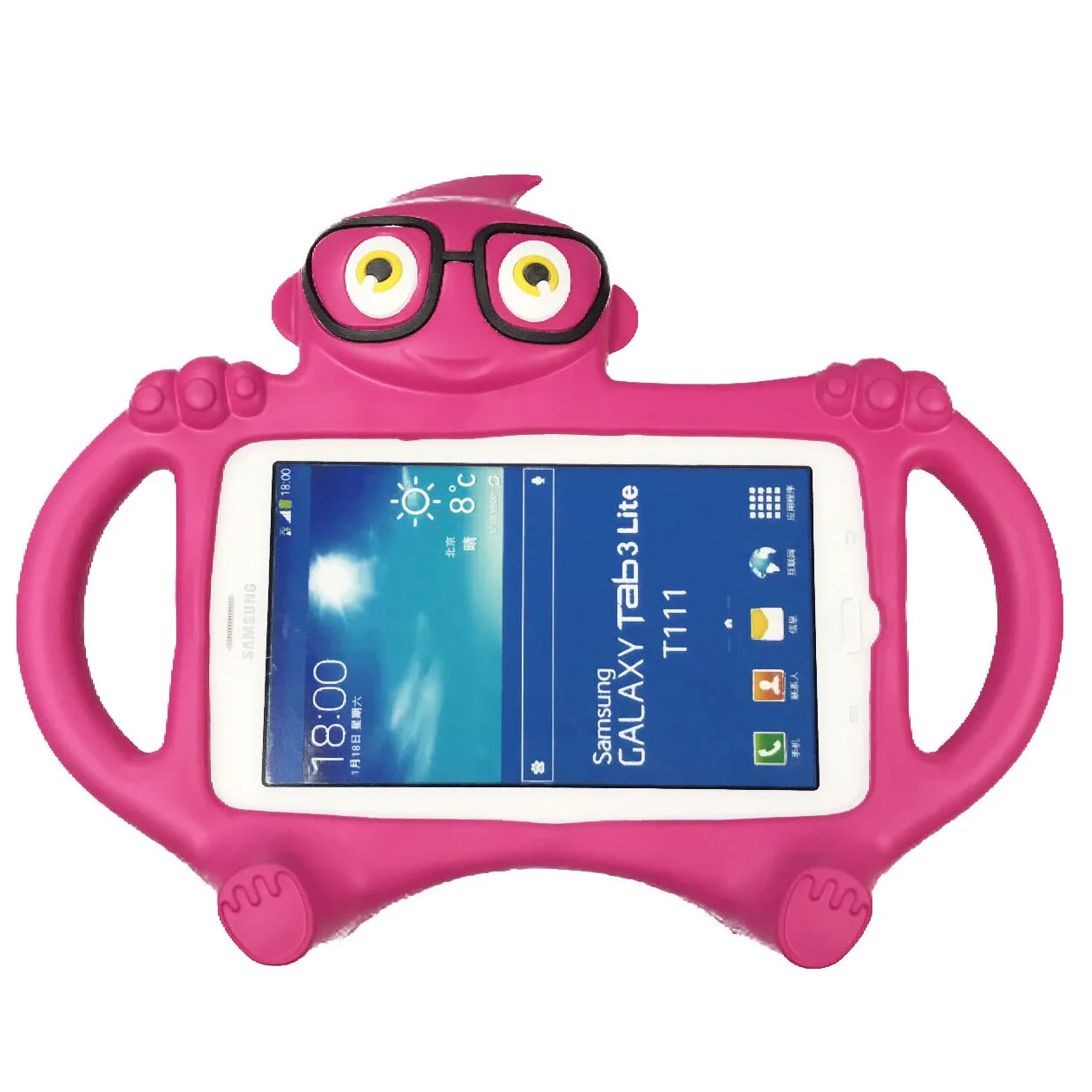 

Симпатичный защитный чехол для Samsung Tab P3200 Tab3 4 T711 T230 T210 EVA чехол-подставка детский мультяшный Ручной Чехол