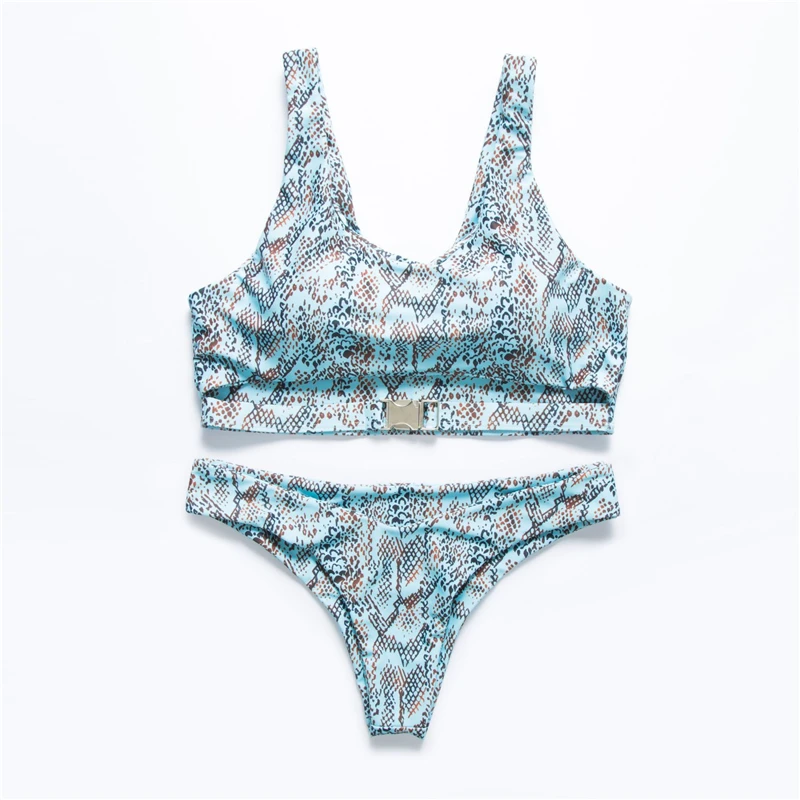 Женский купальник Evage pitaya бикини с высокой пряжкой Бандажное Тропическое 2019 |